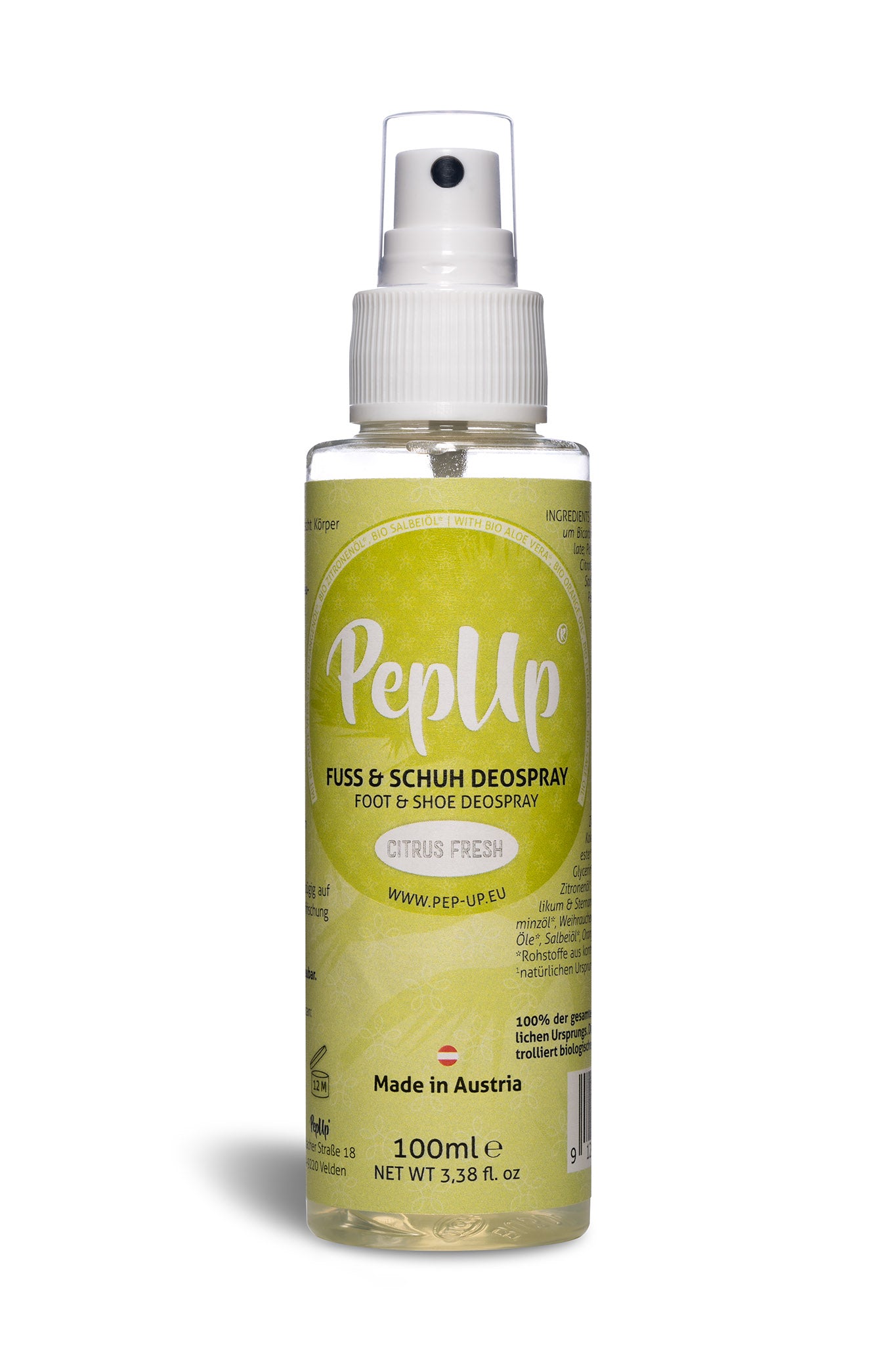 Pep*Up Fuss & Schuh Deospray mit Bio-Orangenöl