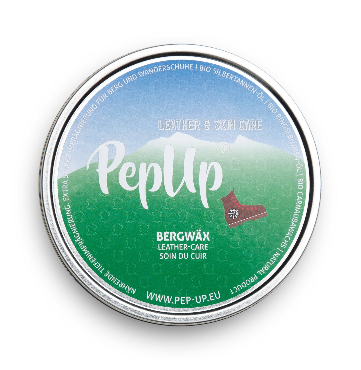 Pep*Up Bergwäx Ledercreme für Berg- & Wanderschuhe mit Bio-Silbertannenöl